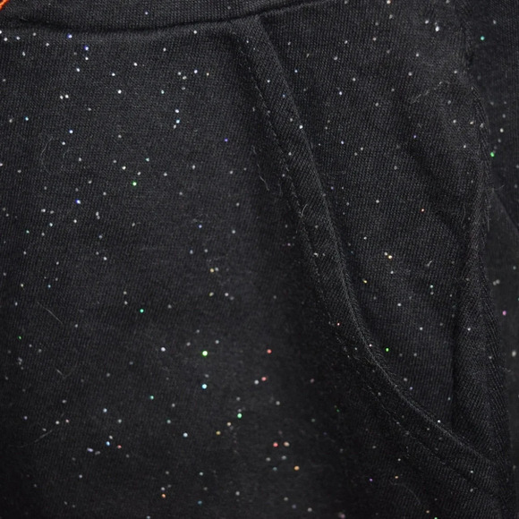 WONDER NATION Halloween Black Glitter Embroidered Girls Dress S 6/6X - Picture 3 of 6